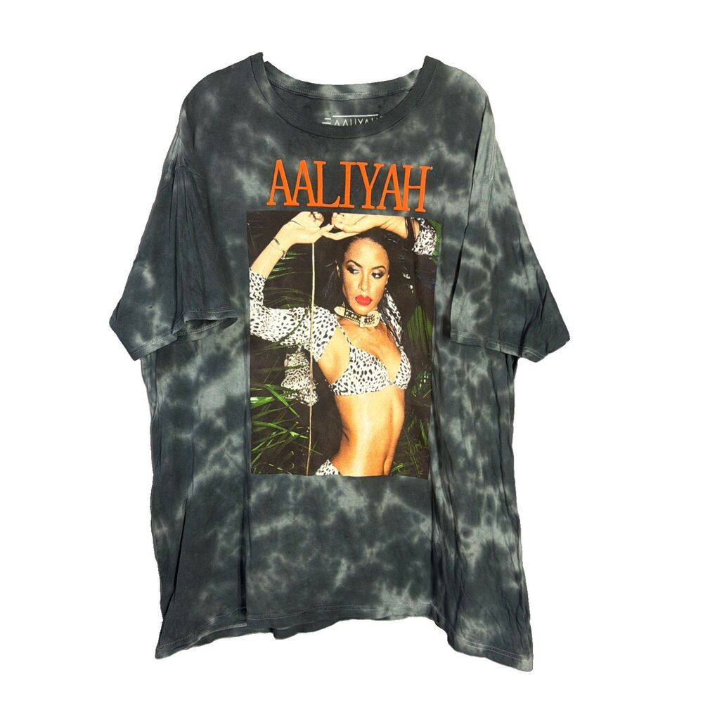 AAliyah Tye Dye T-Shirt Mens 2X  Ripple Junction Singer Death
